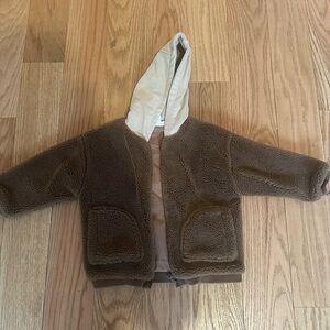 Zara Tan and Brown Sherpa Jacket